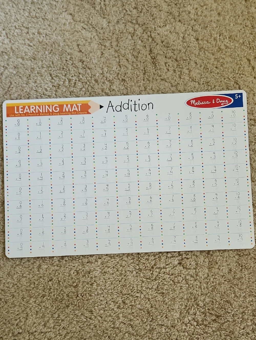 Set Of 4 Melissa And Doug Learning Mats - Picture 8 of 11